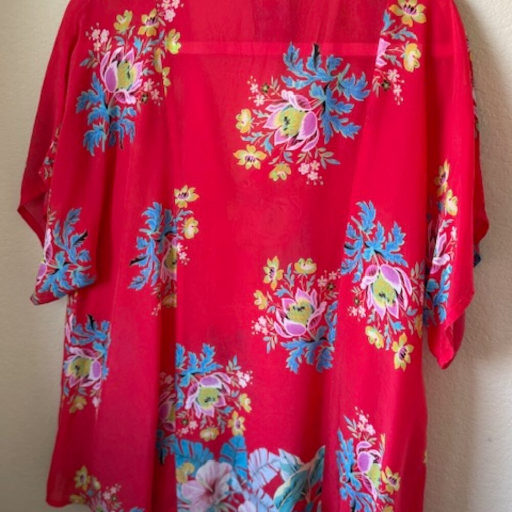 Johnny Was red blouse, size M - Picture 2 of 3
